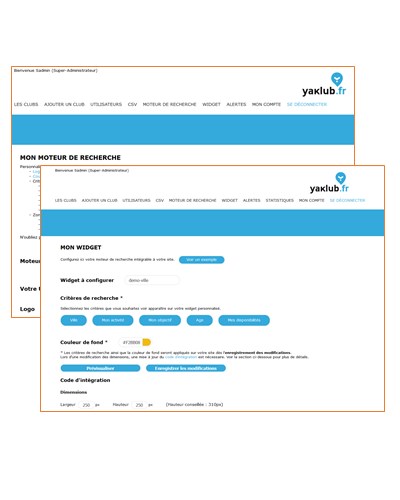 Modules et interfaces sur mesure